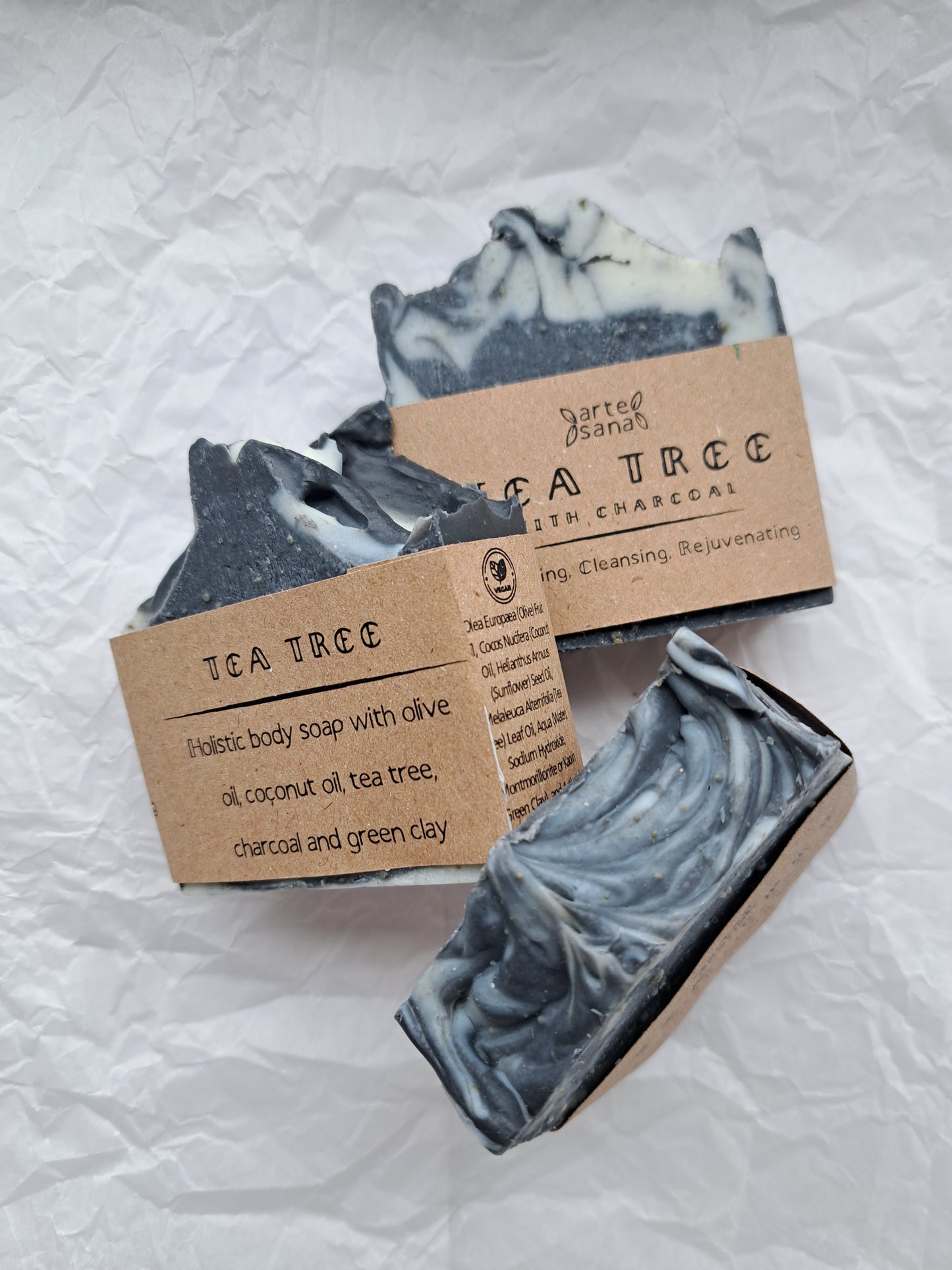 Tea Tree - Tvål med Aktivt Kol